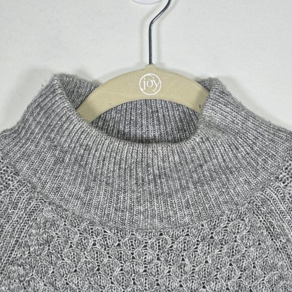 Talbots Honeycomb Gray Wool Blend Sweater. Size Medium. - Picture 3 of 8